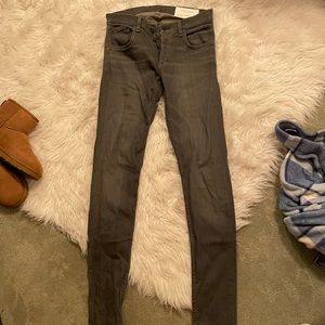 Mens washed grey rag and bone jeans